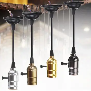 

E27 / E26 Light Bulb Lamp Holder Pendant Edison Screw Cap Socket Vintage 40W