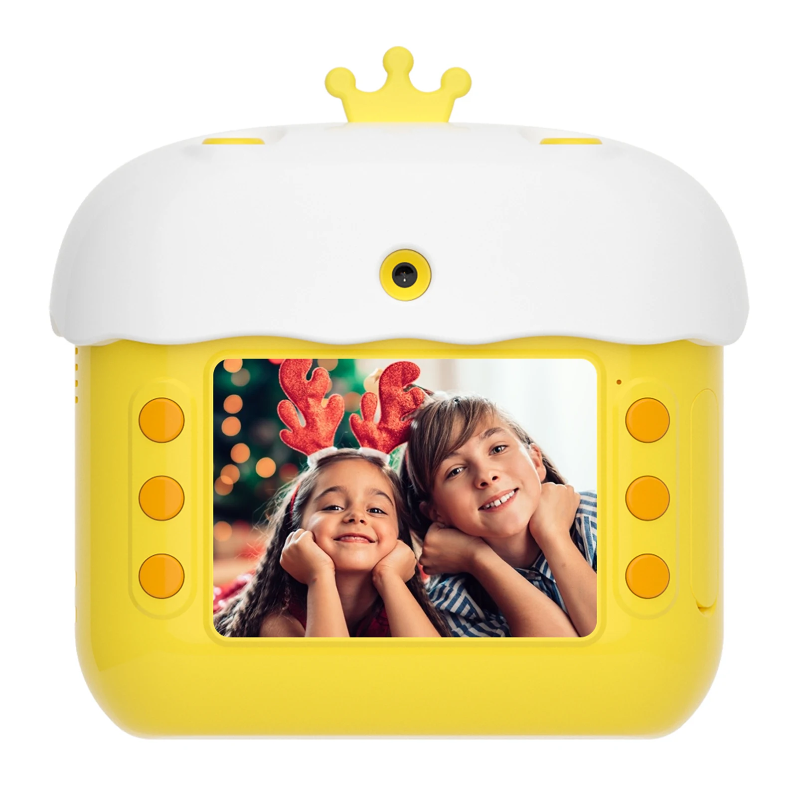 1080P Digital Instant Camera Cute Kids Photo Printer with 12MP Front and Rear Cameras Print Paper for Boys Girls Christmas Gift mirrorless digital camera