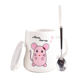 

Cute Mug Cup Travel Cup Equipment Cartoon for Kids Personalized Mug Pink School Children Bedroom Table Fashion 2019 GG50mk