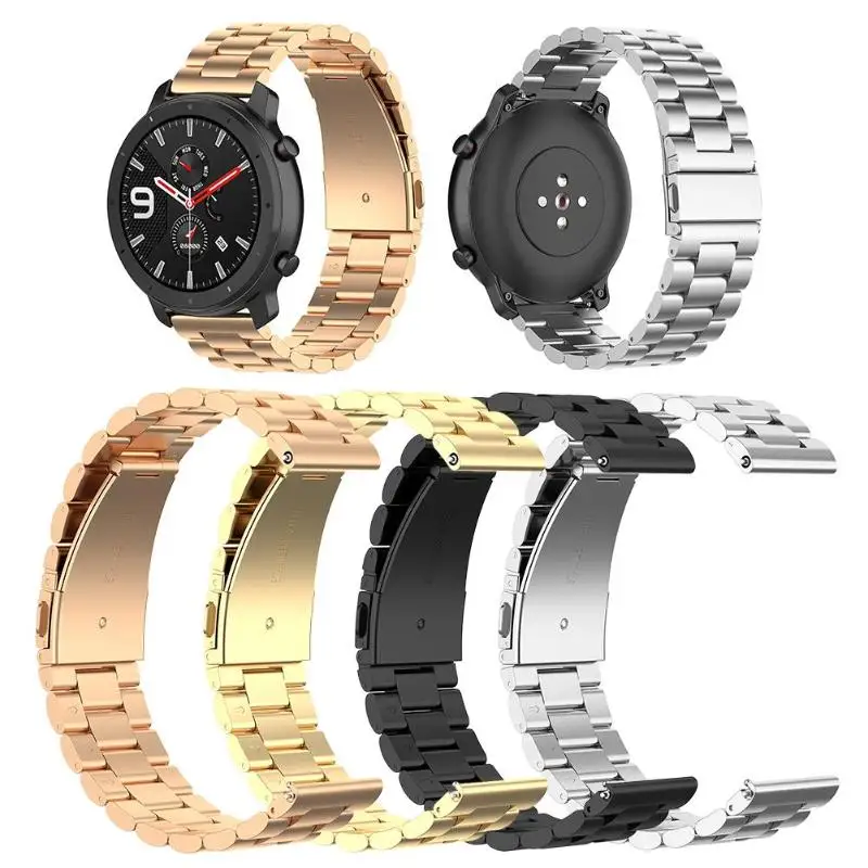 20 мм ремешок из нержавеющей стали регулируемый для часов Amazfit GTR 42 часы Высокое