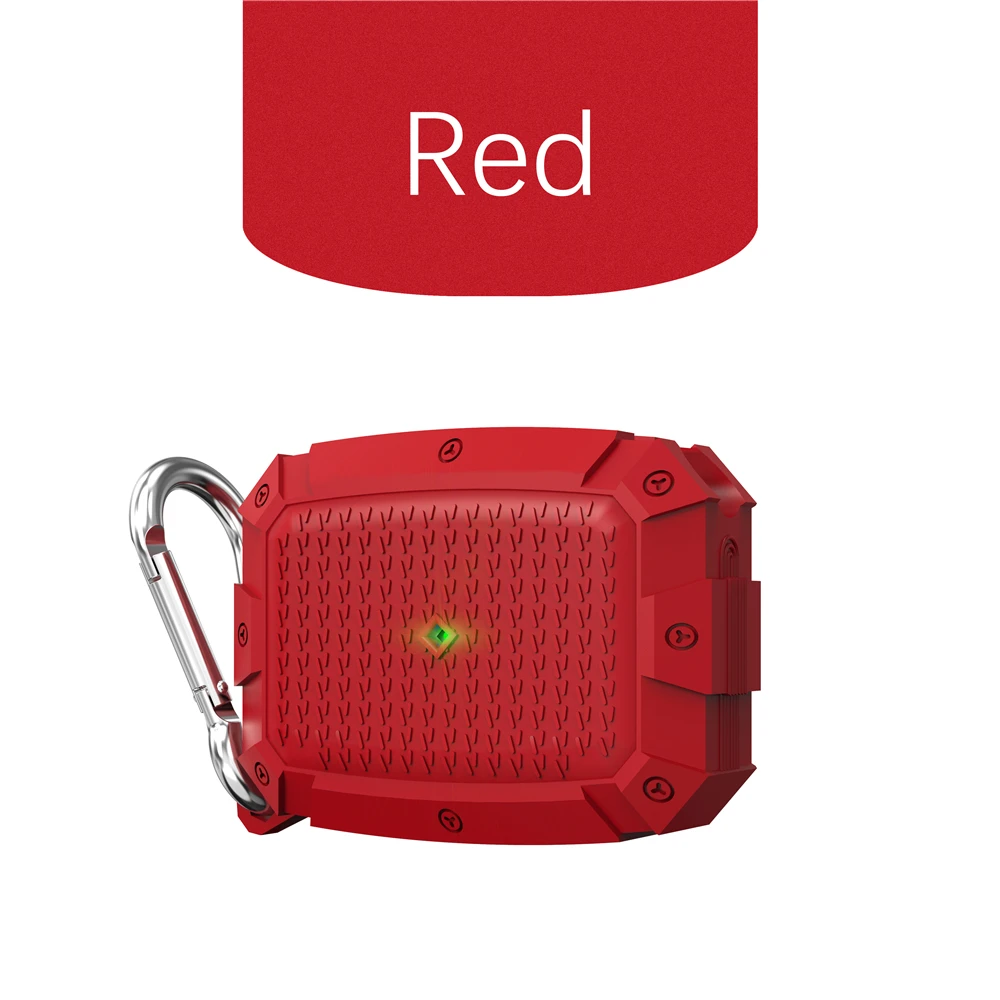 Red Защитный чехол для Airpods Pro, светящийся чехол для наушников s Для Air pods Pro, водонепроницаемые защитные чехлы TWS, аксессуары - Цвет: Red