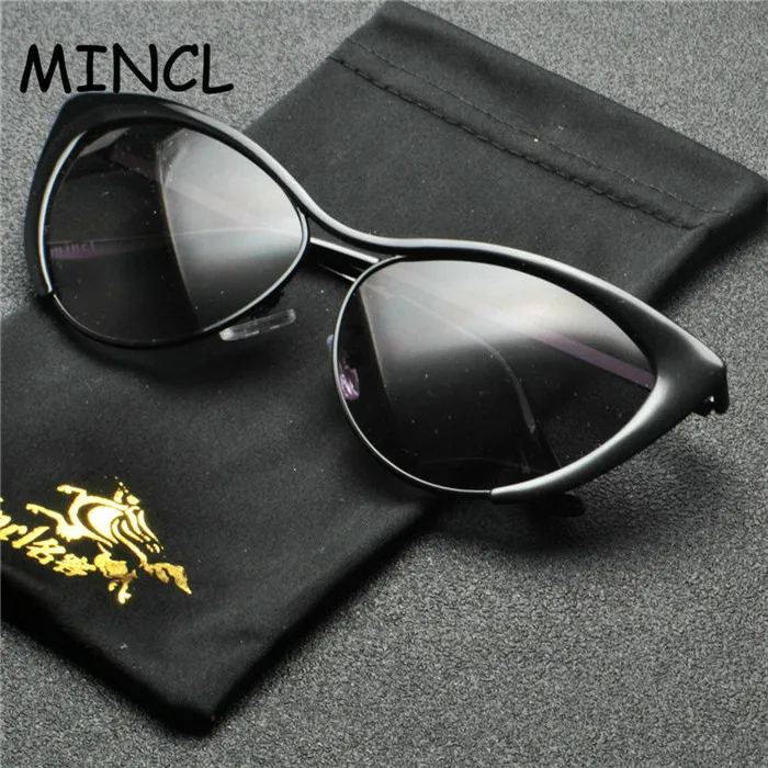 Новые зеркальные солнцезащитные очки Cat для женщин персонифицированные ретро модные маленькие металлические градиентные серые UV400 женские очки оттенки FML