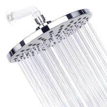

High Pressure Water Saving Rainfall Shower Head Filter Bath Head ABS Chrome Holder Showerhead Bathroom Accessories