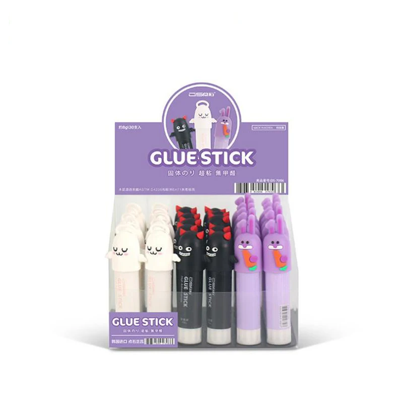 

1 Pcs Cartoon 8g Angel Devil Rabbit Solid Glue Sticks High Viscosity Strong Adhesive Paper Glue Sticks Office School Stationery