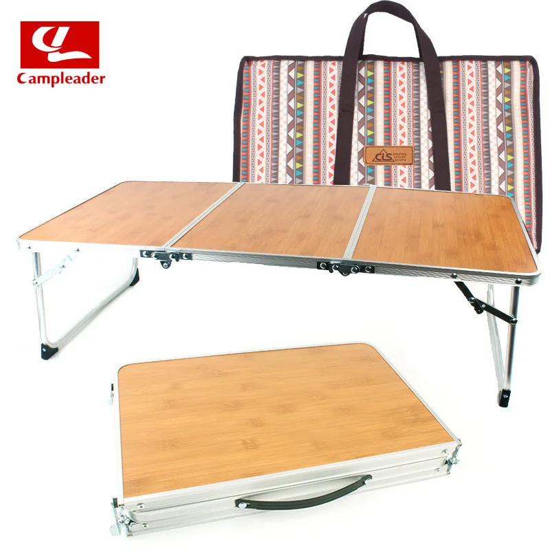 

Outdoor Folding Table Picnic Barbecue Bamboo Allegro Table Camping Portable shou ti zhuo Simplicity Furniture Bed Computer Desk