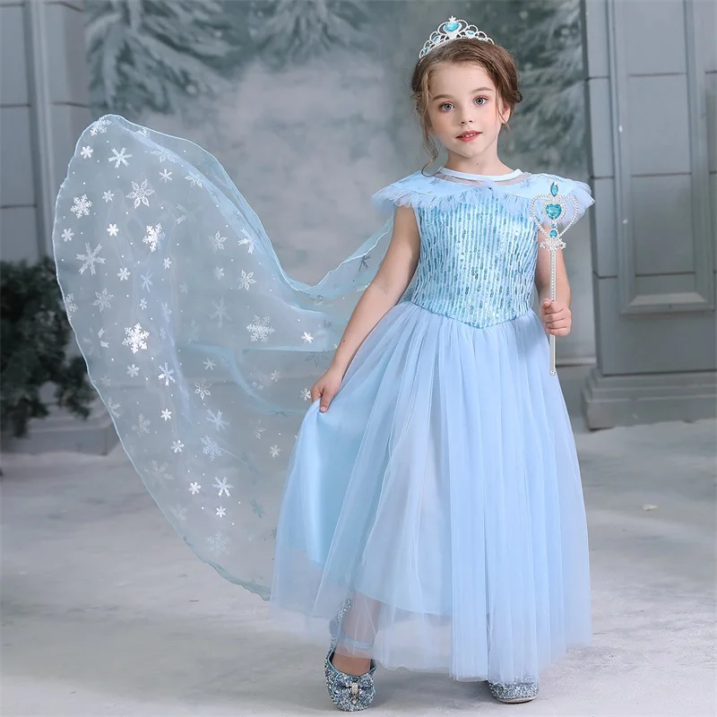 Летнее платье для танцев с жасминовым принтом для девочек Детские вечерние костюмы принцессы на Хэллоуин с аладдином комплекты из топа и штанов - Цвет: Only dress 2
