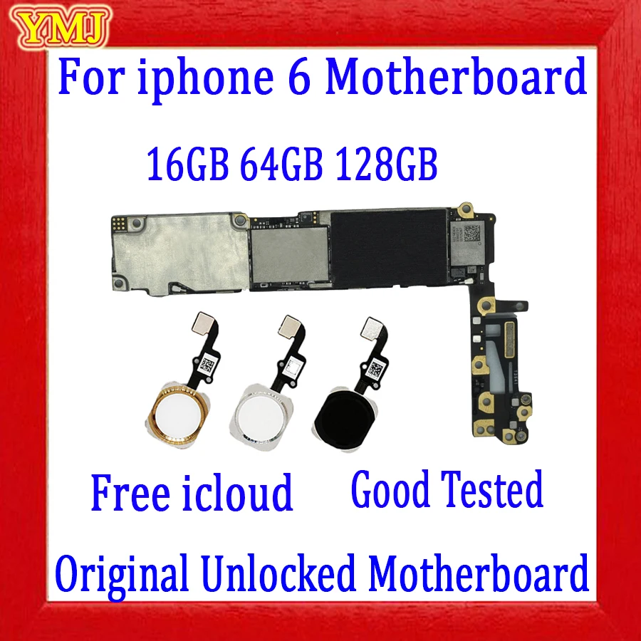 100% оригинальная разблокированная материнская плата для iphone 6 с/без Touch ID