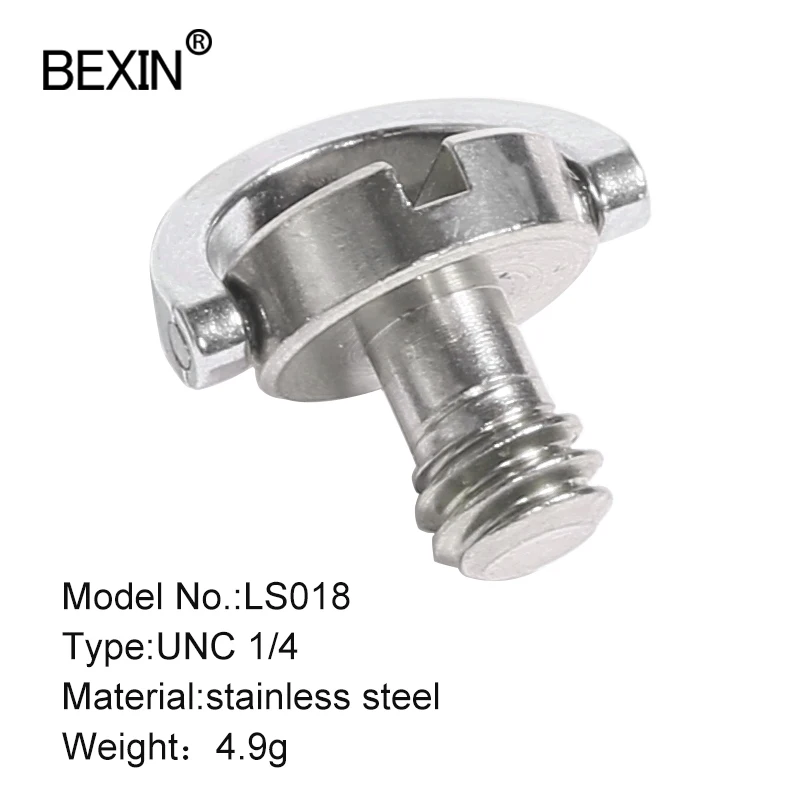 Bexin 1/4 &quotUNC щелевой Складной D шуруп с кольцом дюймов камера винт адаптер