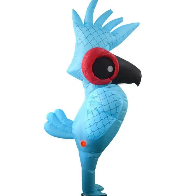 

Cosplay New Blue Parrot Inflatable Clothing Stage Party Holiday Performance Props Leaflet Funny Clothing Adult Unisex Sets