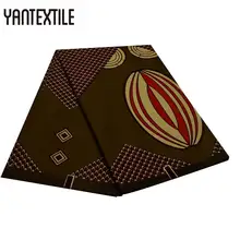 YANTEXTILE 6 ярдов Новое гарантировано натуральный воск принт африканская ткань Анкара полиэстер воск Tissu Африканский батик ткань для свадьбы