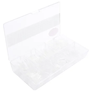 

1 Box Nail Stickers Manicure Tool Fake Nail False Nail Tips Artificial Fingernails Nail Supplies for Woman Lady Girls (Natural C