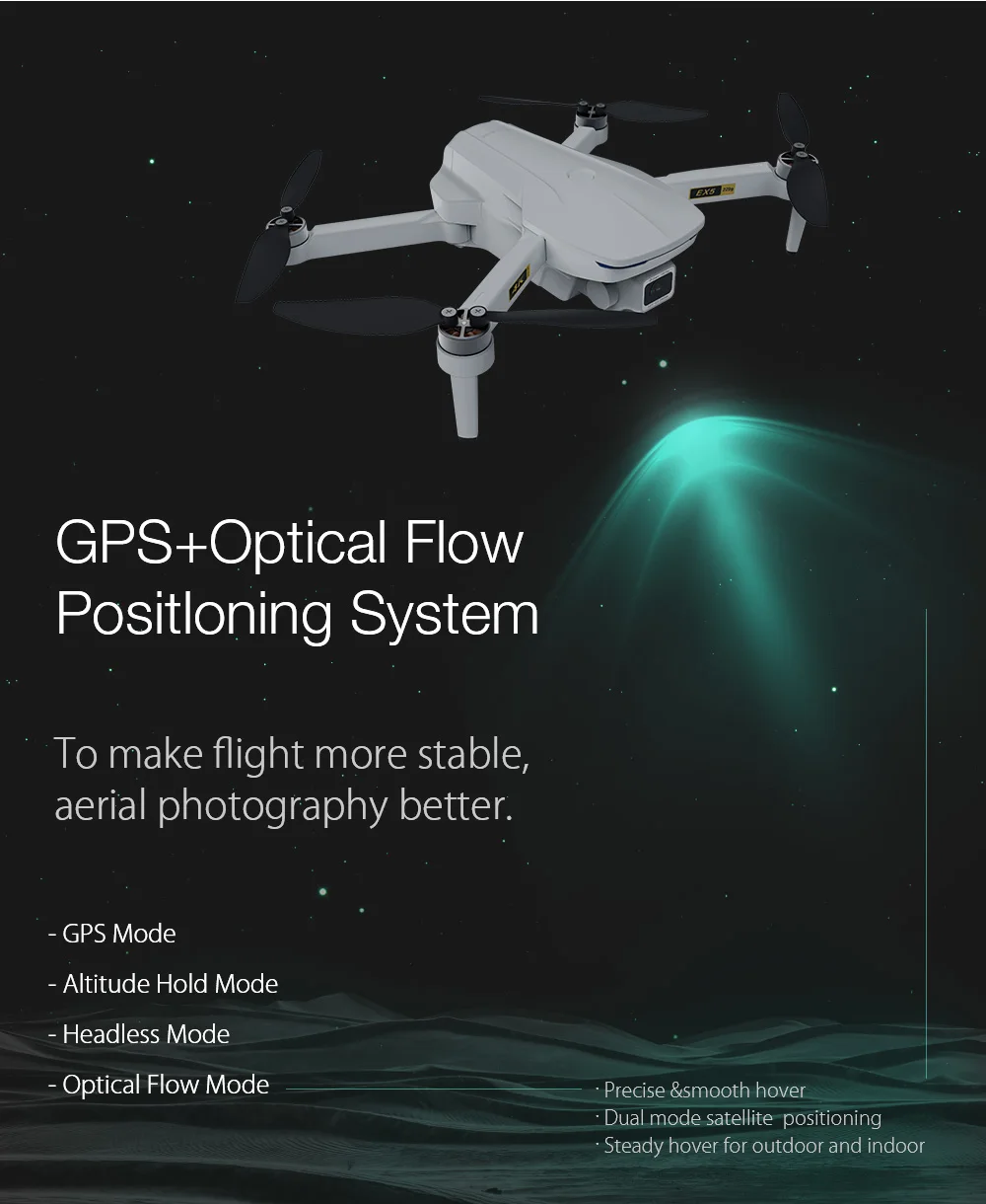 Eachine EX5 5G WIFI 1KM FPV GPS With 4K HD Camera 30mins Flight Time Optical Flow Foldable RC Drone Quadcopter RTF