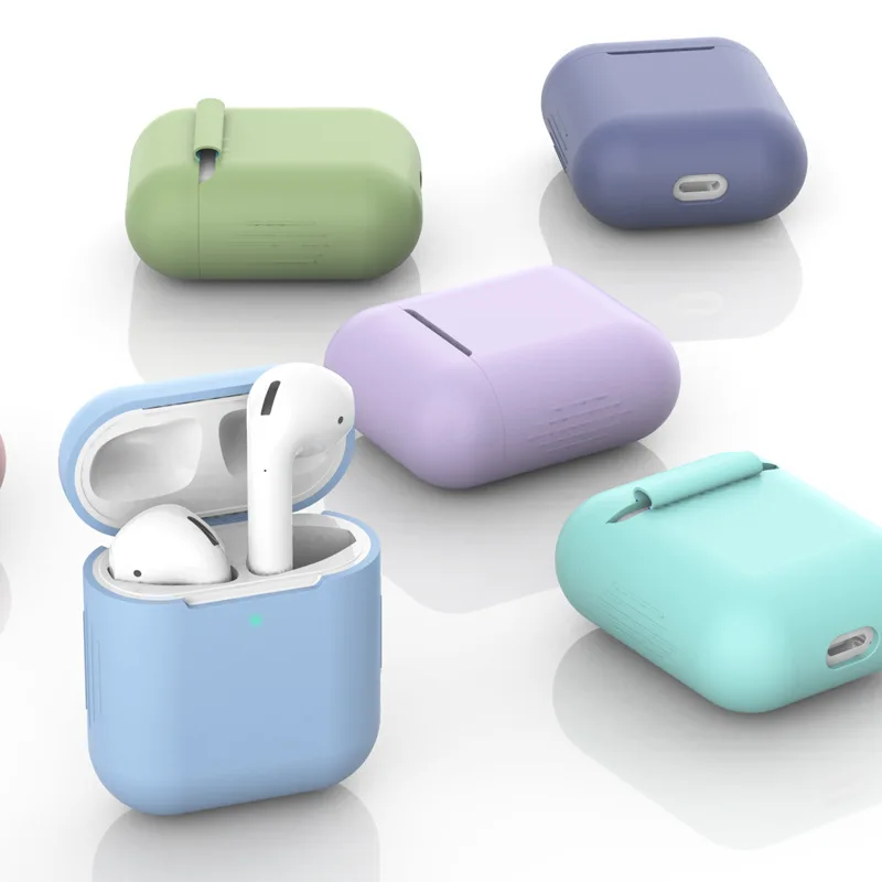 

Suitable For Apple Wireless Bluetooth Earphone Cases Airpods Case, One Or Two Generations Of Universal Silicone Protective Cases