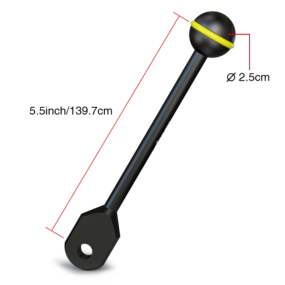 Aluminium Alloy Diving Ball and YS Head Adapter Arm for Underwater Photography /Housing/ flashlight 1PC