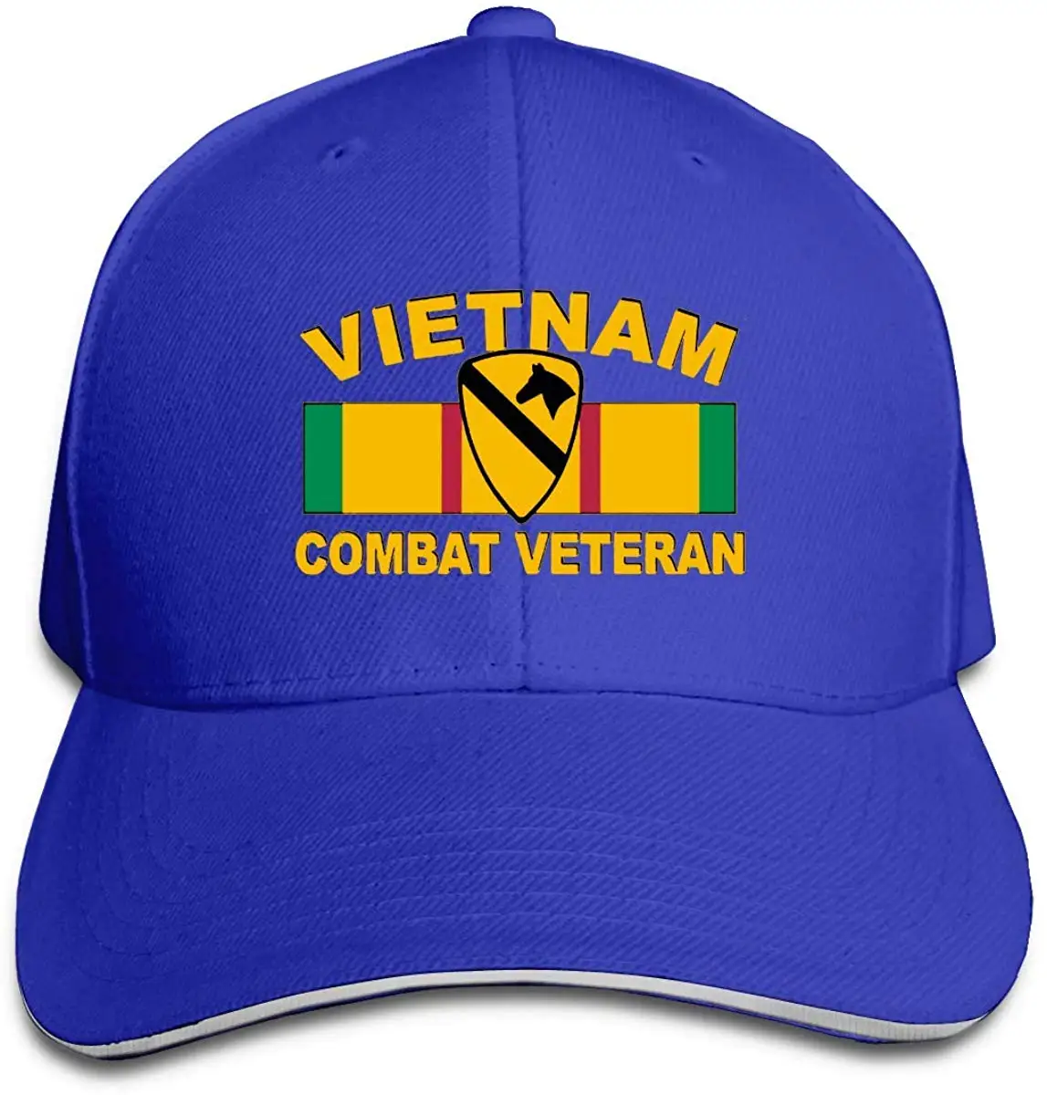 Армейская 1-я кавалерийская дивизия Ветеран регулируемая бейсболка сэндвич Кепка