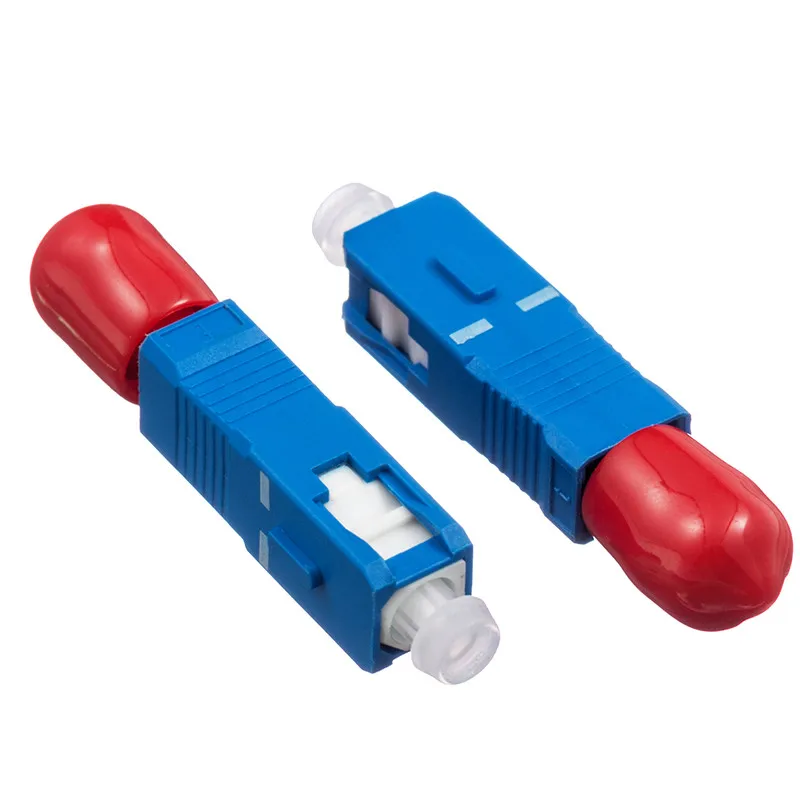 SC Male to ST Female Fiber Optic Adapter SC-ST Hybrid Optical Adaptor Hybrid Optical Fiber Connector Adapter