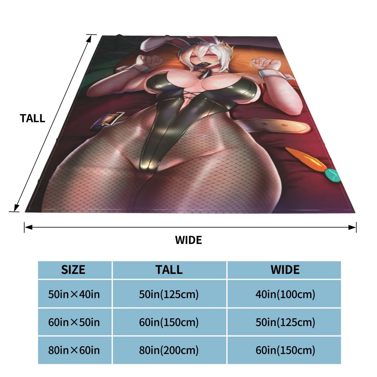 Hentai Anime Blanket H Anime Poster Blanket Sexy Nudity Women Poster Fleece Blanket Hentai Image Sexy Adult Manga Merch Blanket 5