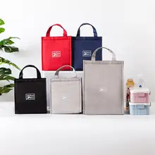 Yan qi Европейский стиль простая Изолированная Bento коробка сумка Ланч-бокс сумка холодная сумка для еды с теплоизоляцией Ткань Оксфорд ручная алюминиевая фольга Lun