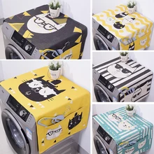 Геометрический пылезащитный чехол для холодильника, стиральной машины, полотенце для кошек и собак, толстый хлопок, органайзер для холодильника, товары для кухни WJ10285