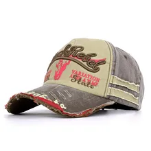 Западная ковбойская стильная бейсбольная кепка со старым разбитым краем, мужская и женская новая бейсболка с окантовкой