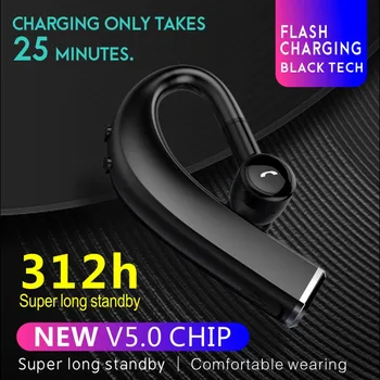 

Lark F680 Quick Charge 5.0 Bluetooth Headset Long Standby Hanging Ears Wireless Waterproof Sports Business Flash Charge Earphone