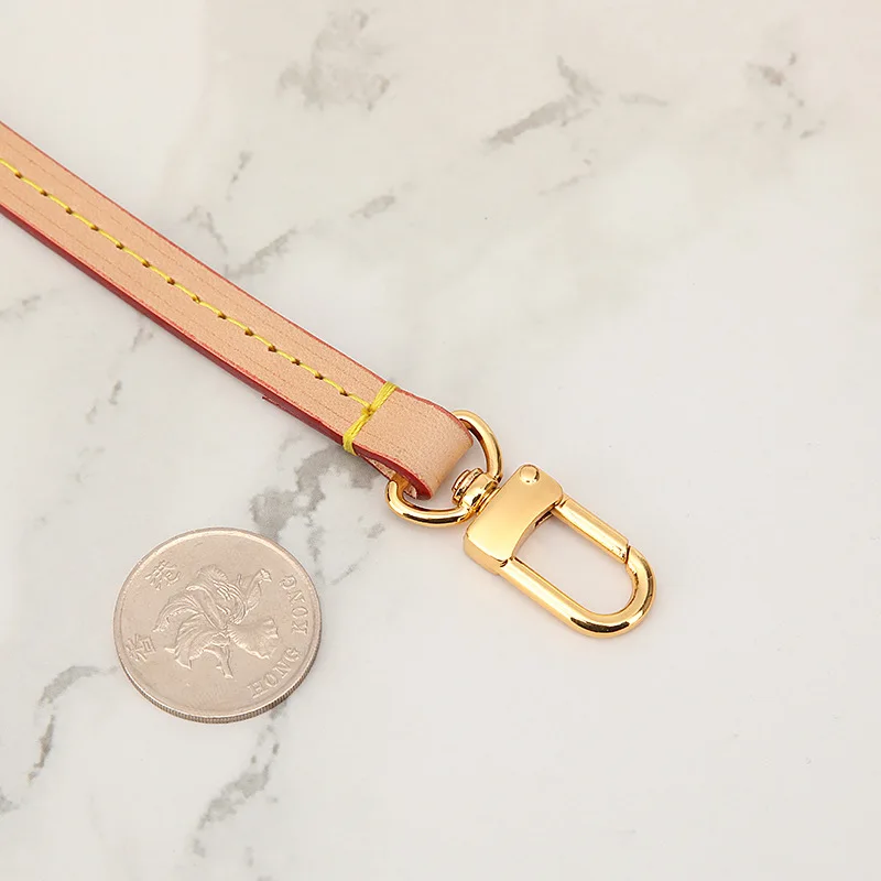 Personalization Genuine Leather Handle Short Bag Strap Shoulder Detachable Bag Replacement Women Wrist Strap Accessories