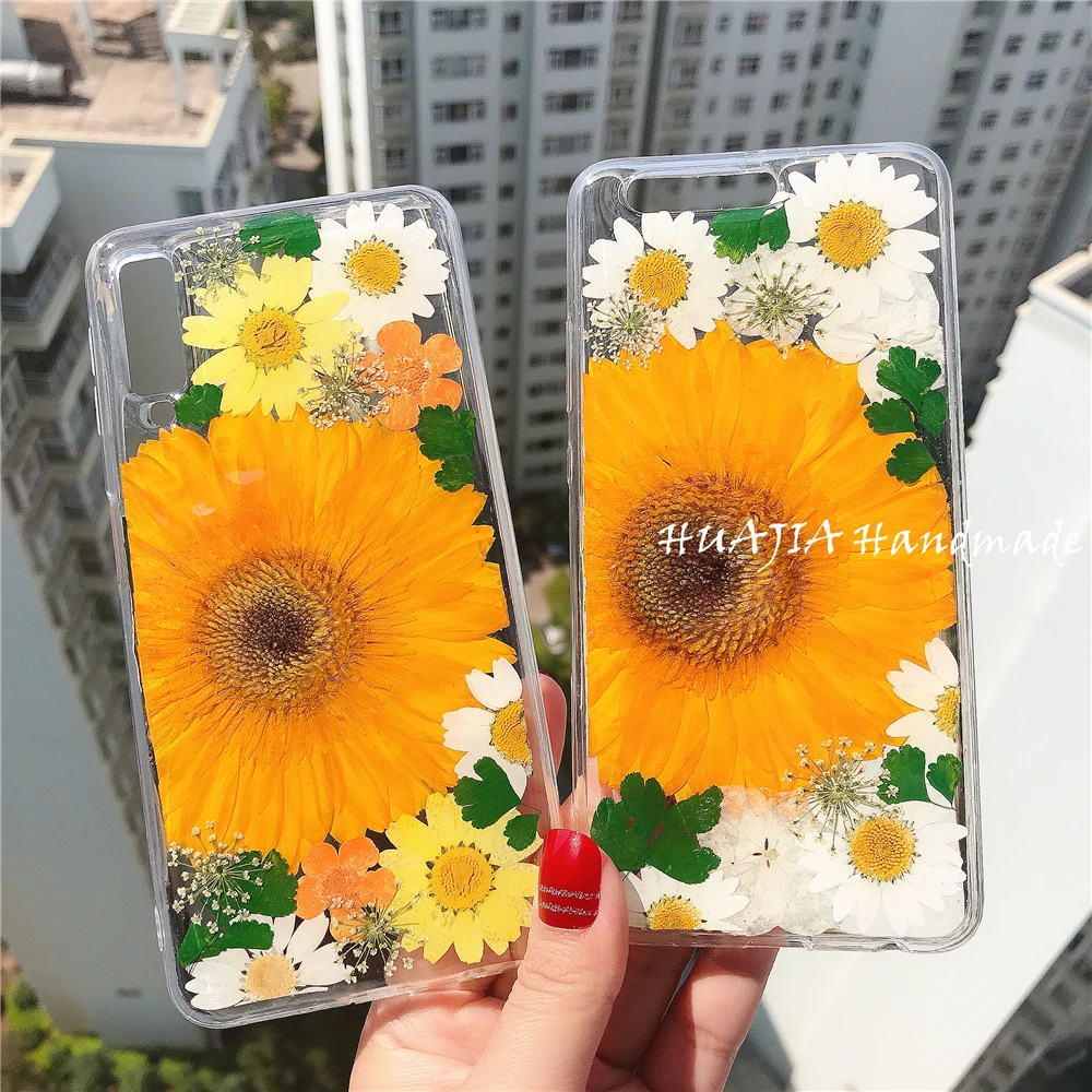 Чехол-накладка для Samsung Galaxy S20 Ultra S10 S21 Plus Note 20 5G гербера ромашка | Мобильные