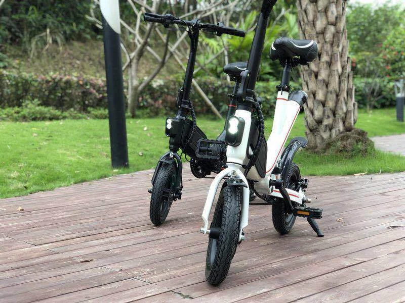 Mini Electric Bike Two Wheels Electric Bicycle 12 inch 36V 350W Portable Foldable Electric Scooter With Seat For Adults (4)
