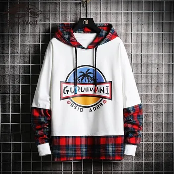 

Brin Wolf 2019 Autumn Winter hoodies men women Plus Size 4XL 5XL Sweatshirts Hip Hop Men Casual Hoodie Pullover