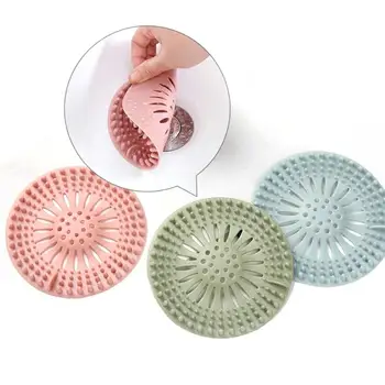 

Anti-blocking Floor Drain Silicone Sucker Sewer Outfall Strainer Sink Filter Hair Stopper & Catcher Bathroom Kitchen Accessories