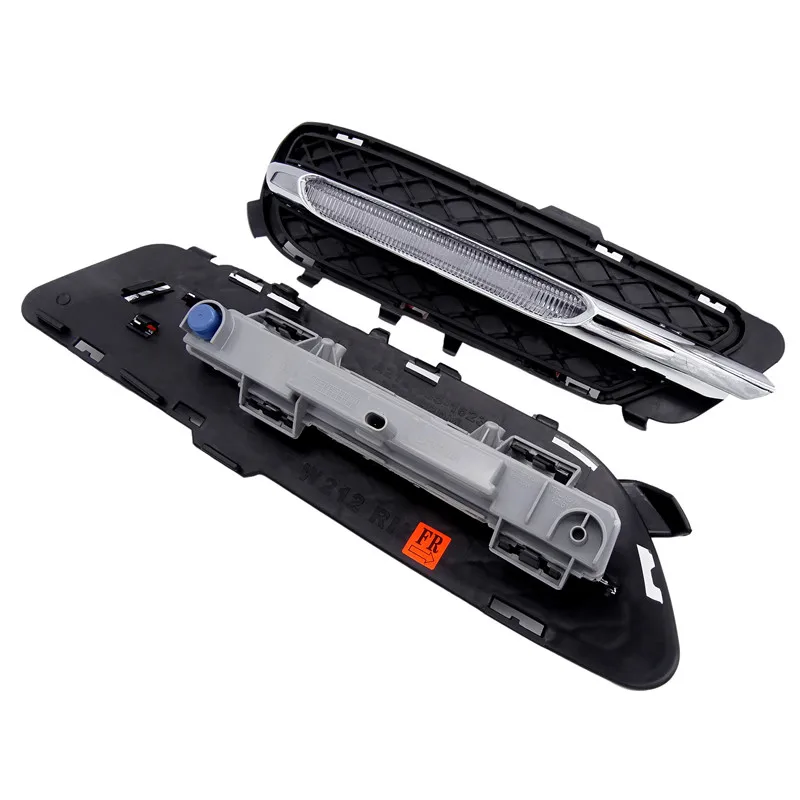 JIUWAN Car LED Daytime Running Lights DRL Fog Light Fit for Mercedes-Benz W212 E250 E300 E350 2009-2013 2128851574 2128851674