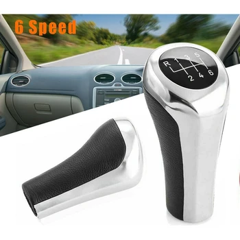 

6 Speed Gear Shift Knob Shifter Knob Black and Chrome Gloss for BMW E60 E61 E65 E81 E83 E84 E87 E90 E91 E53