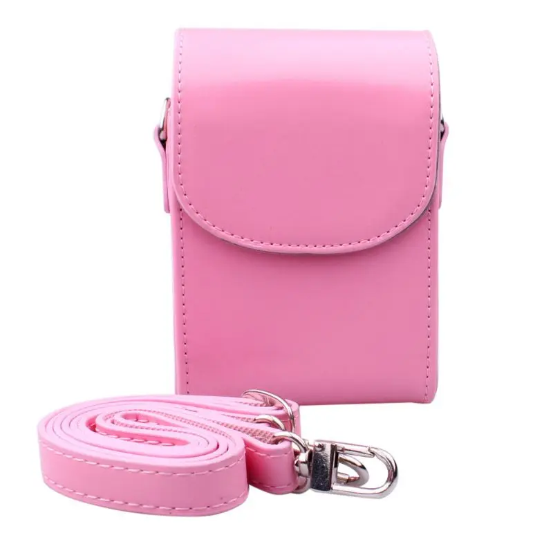 Pink Винтаж из искусственной кожи Камера чехол Камера сумка для sony HX30 HX50V HX60 HX90 RX100M2 RX100M3 M4 RX100 V WX500 аксессуары - Цвет: Pink