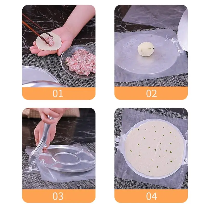 Stainless Steel Tortilla Press Foldable Portable Baking Press Machine for Tortilla Dumpling Dough Kitchen Accessories