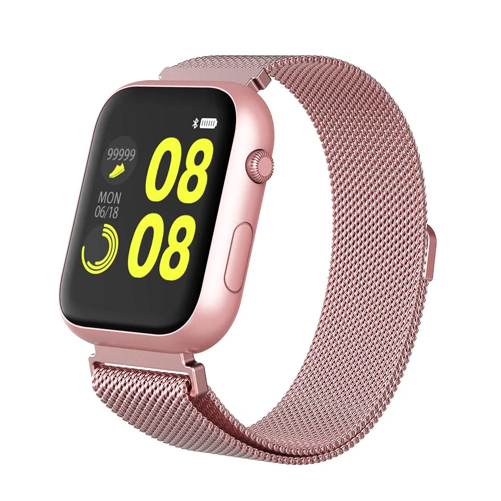pink metal VESTMADRA VX16 Bluetooth Смарт часы для мужчин спортивные часы для женщин сердечного ритма кровяное давление серии 4 Smartwatch PK P80 W34 IWO8 10 - Цвет: pink metal