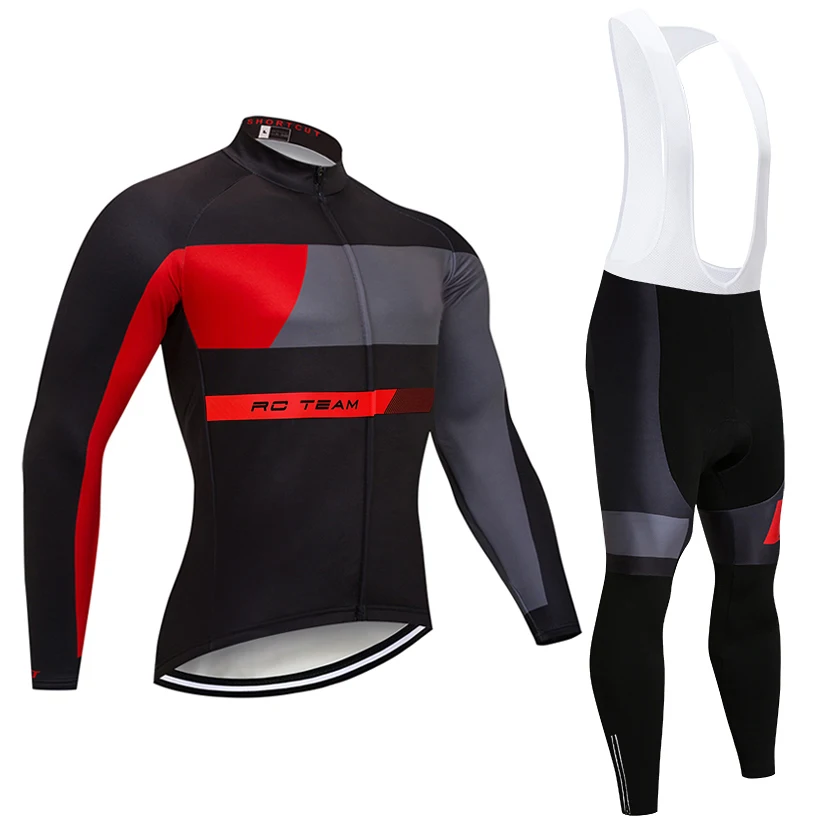 Зима TEAMblack Red pro Велоспорт Джерси 20D Pad велосипед брюки костюм Ropa Ciclismo термальная флисовая велосипедная Одежда Майо низ