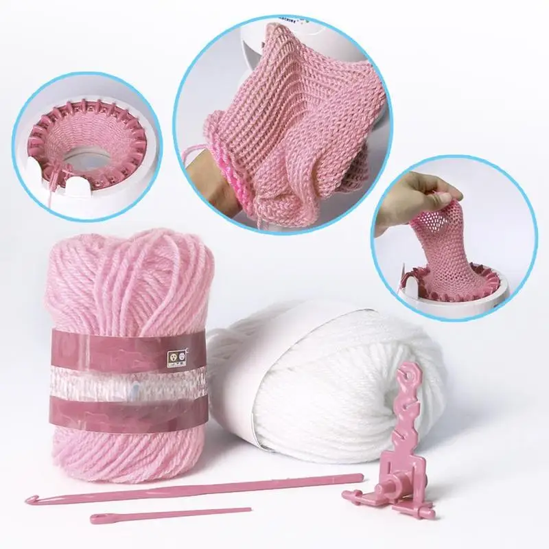  Simulation Hand Knitting Machine Weaving Loom Kids Pretend Play Toys Children Educational Learning 