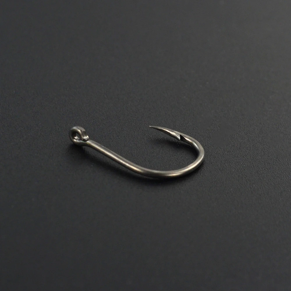 15 x PTFE Coated High Carbon Stainless Steel Barbed Fish Hook With Eye Carp Fishing Hook Link Accessories X505