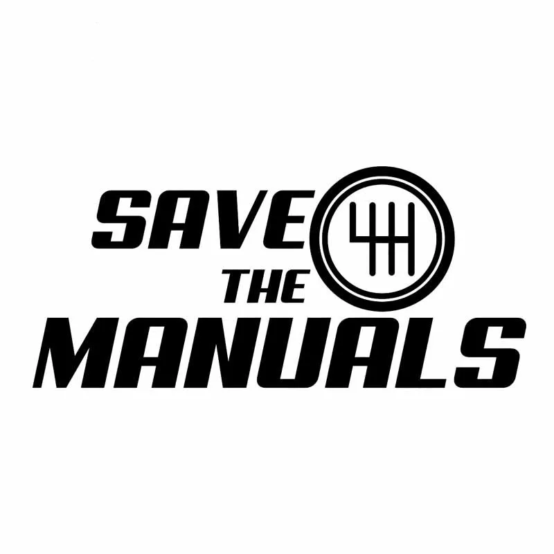 Creative Save The Manuals Car Sticker Car Window Accessories Motorcycle