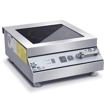 Buy Commercial Induction Cooker High Power Stainless Steel Electric Stove Hotpot Heating Cooktop Soup Stir-fry Cooking Stove