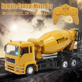 

kids toys игрушки 1/24 Scale 8 Channel Remote Control Construction Cement Mixer Truck RC Mixer наклейки наклейки Accessories