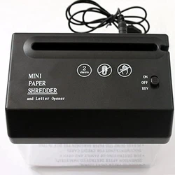Broyeur de papier électrique Portable, pour Mini A6, Usb, facture, documents, lettres, livraison directe 