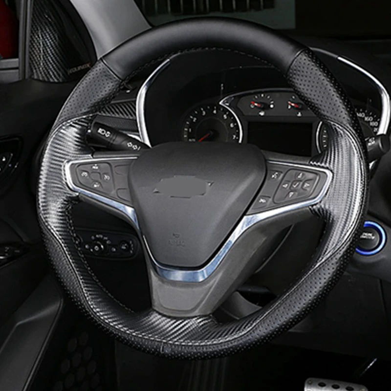 Чехлы для руля из искусственной кожи Chevrolet Explorer 2017 2018 Malibu XL 2016 Buick Velite 5 | Автомобили