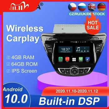 

Carplay 4GB+64GB Android10.0 System CAR Ultimedia DVD Player FOR Hyundai Elantra 2014+GPS Navi Auto Audio Radio Stereo Head Unit