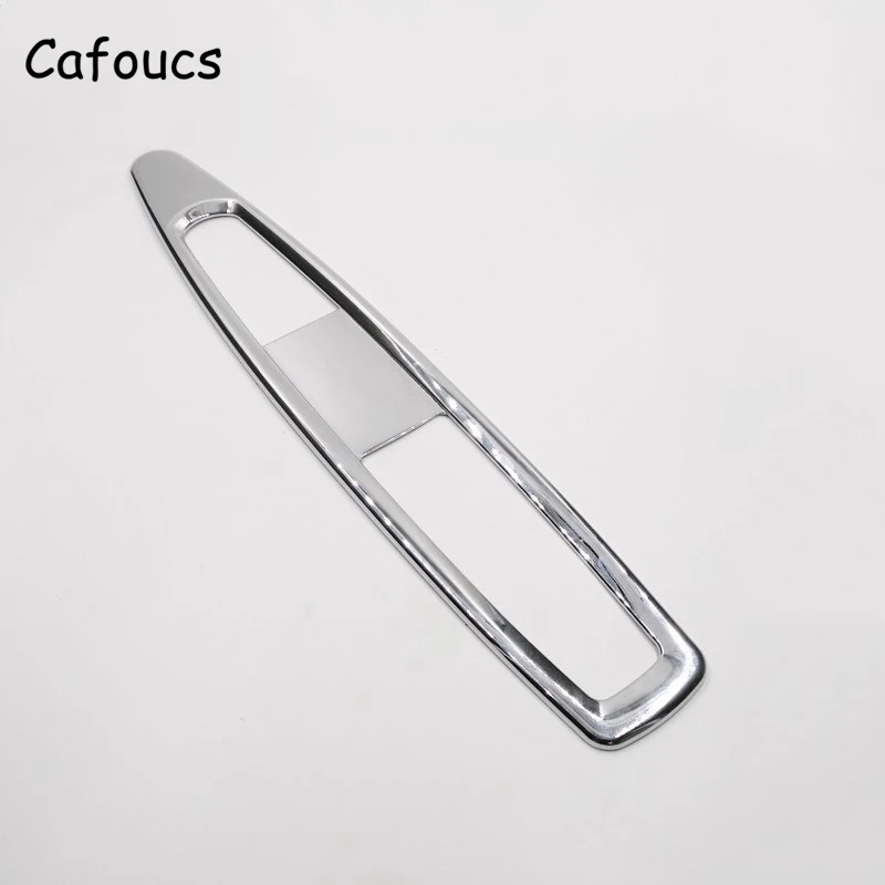 Cafoucs 4 шт. автомобильный хромированный ABS Электрический стеклоподъемник накладка