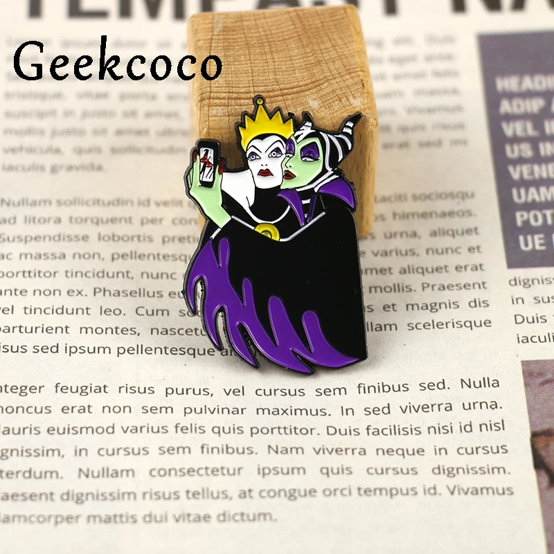 Maleficent фильм цинковый сплав галстук булавки значки para рубашка сумка Одежда Кепка рюкзак броши для обуви значки медали украшения J0674