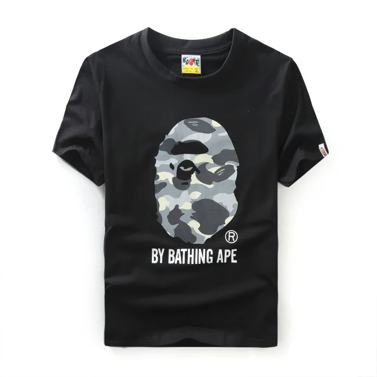 

2016 Summer Wear MEN'S Short Sleeve Shirt Foreign Trade Popular Brand Night Light Camouflage COUPLE'S Short Sleeve T-shirt