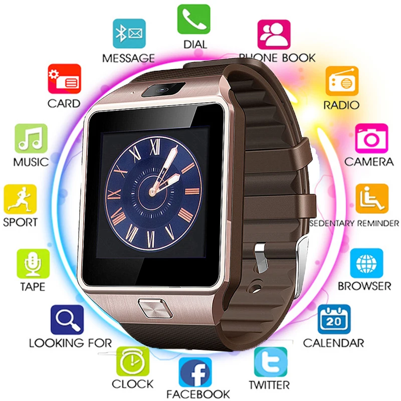 

2019 Bluetooth DZ09 Smart Watch Relogio Android smart phone fitness tracker xiomi Smart Watches subwoofer watch PK tws i12 i10