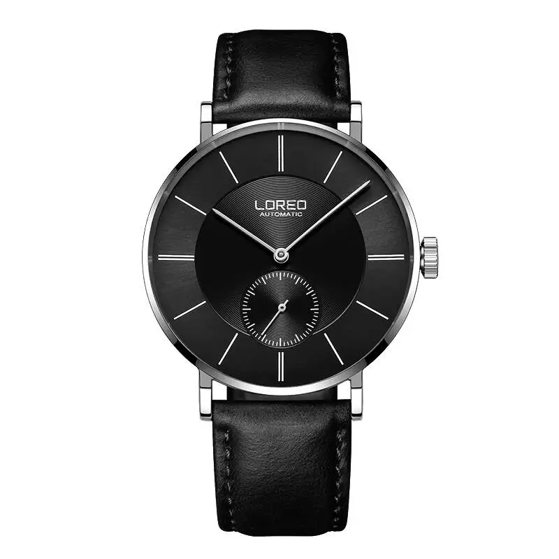 LOREO 9211 Германия Bauhaus часы мужские люксовый бренд настоящий сапфир Чайка механические движения водонепроницаемые модные часы
