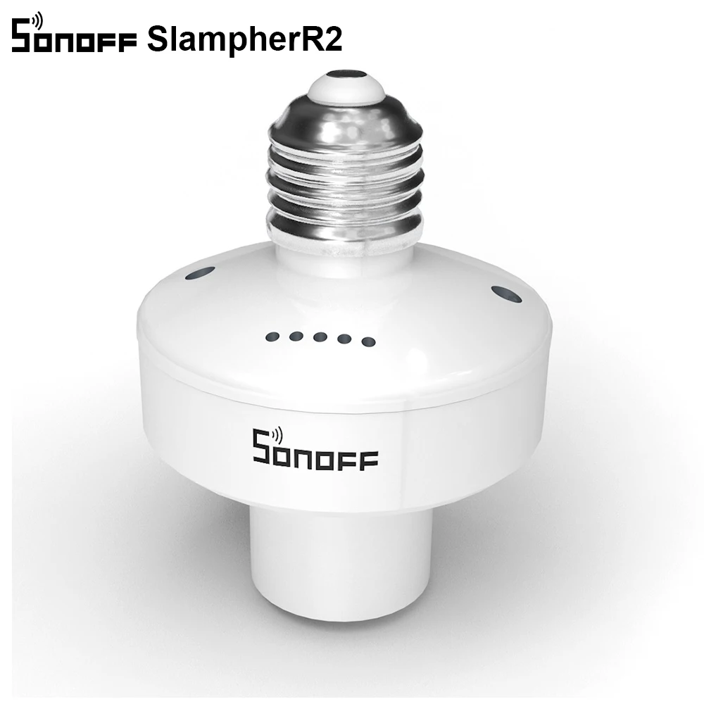 Itead SONOFF Slampher R2 WiFi умный светодиодный светильник держатель лампы E27 беспроводной держатель лампы 433 МГц RF/APP/Голосовое управление для умного дома - Цвет: Slampher R2